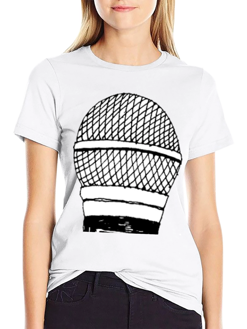 Microphone Graphic T-Shirt - Classic Style