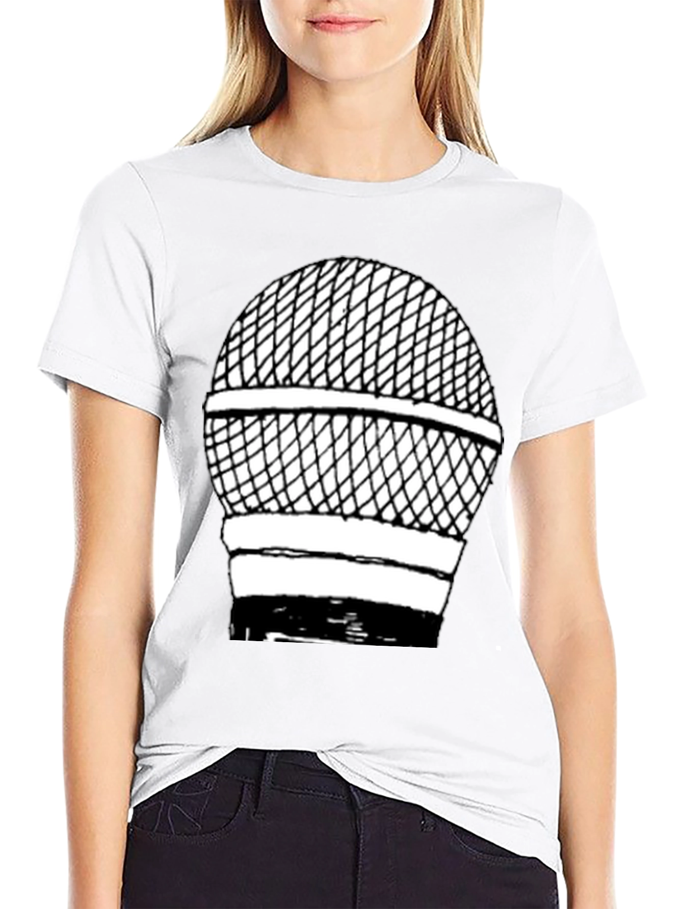 Microphone Graphic T-Shirt - Classic Style