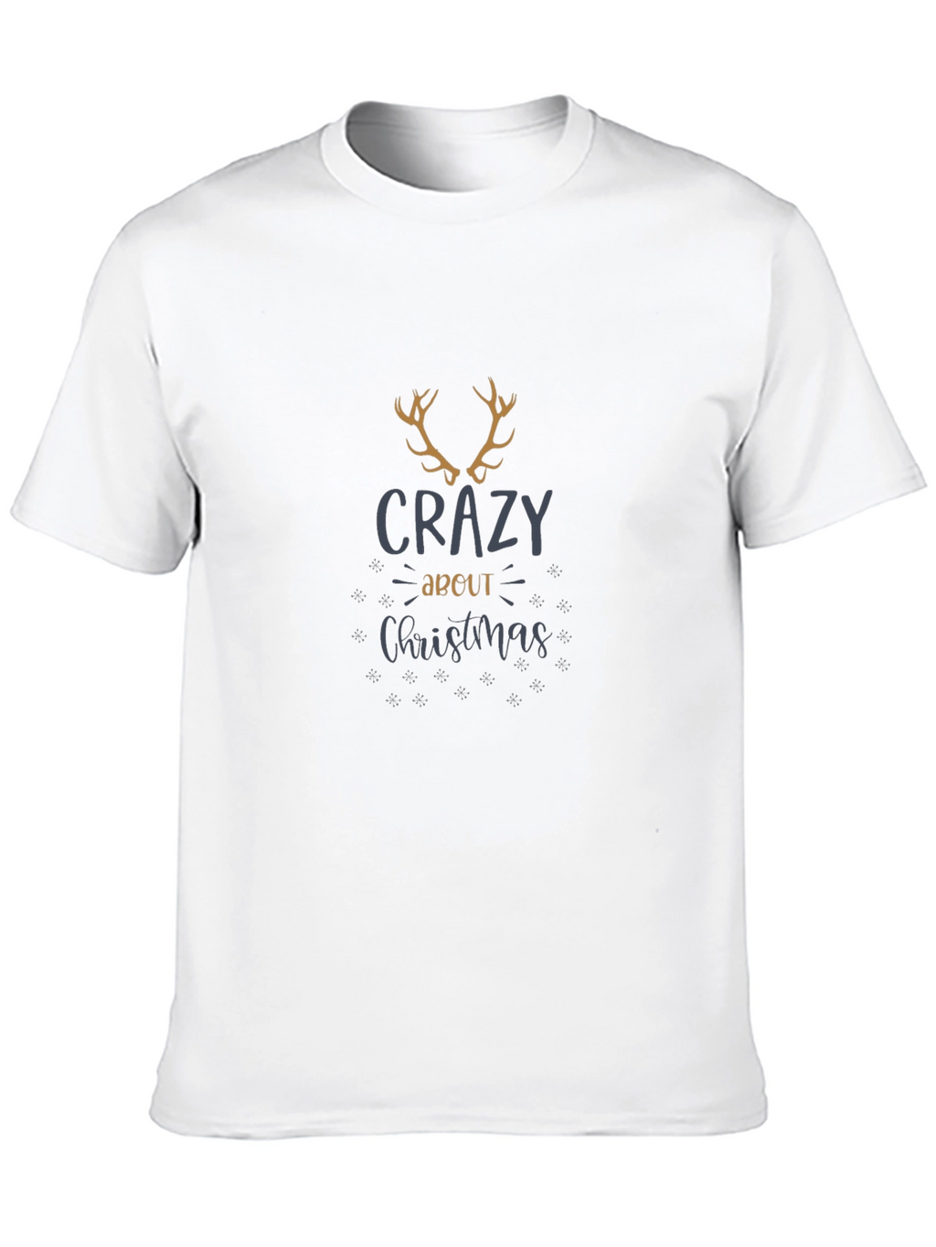 Crazy About Christmas Black Graphic Tee