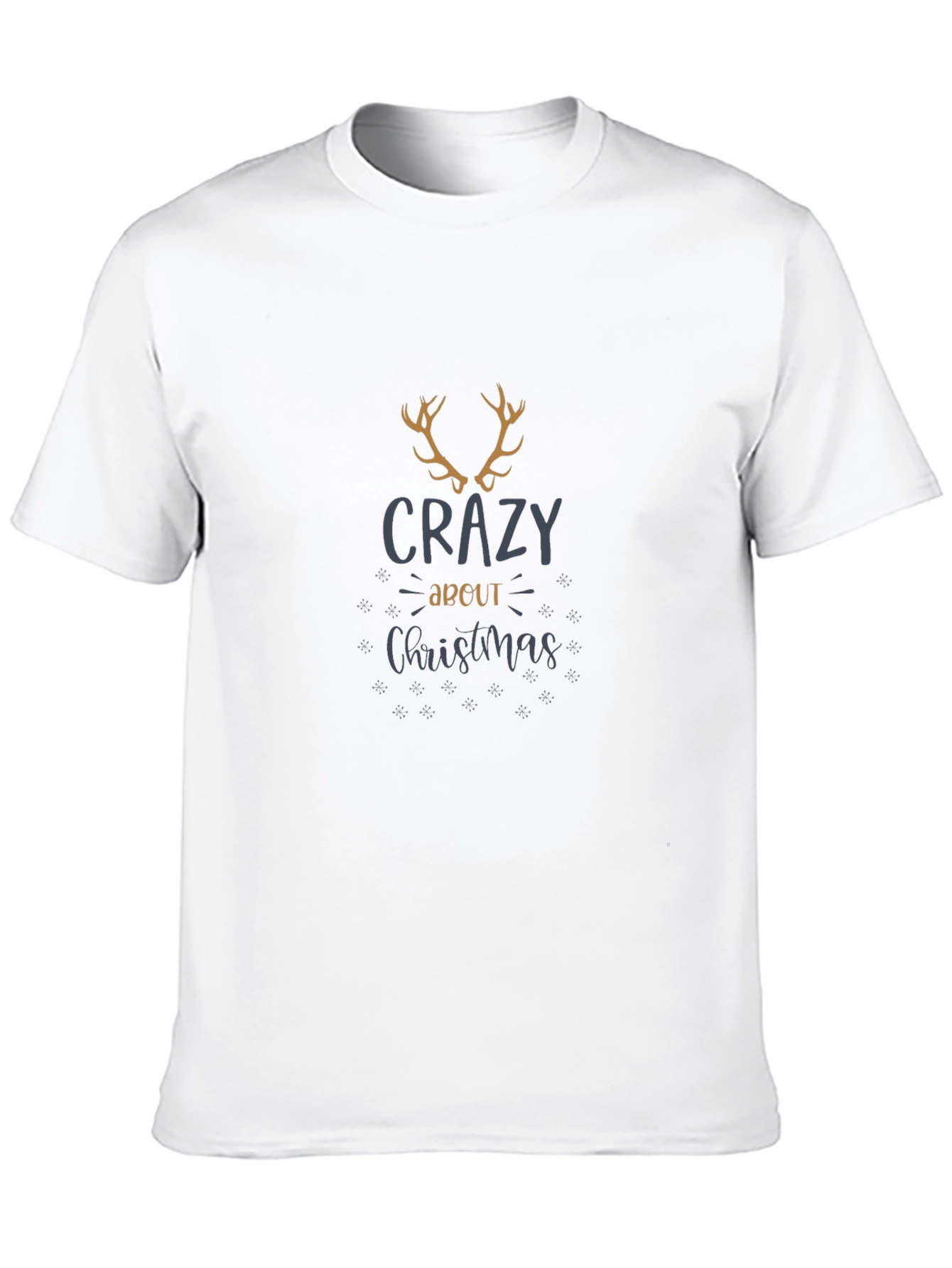 Crazy About Christmas Black Graphic Tee