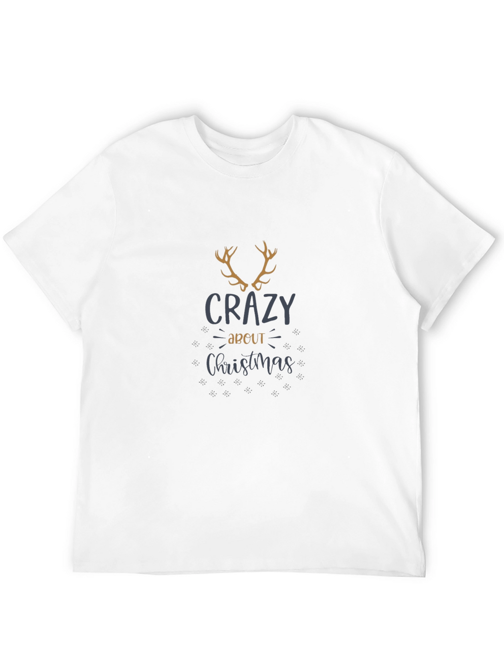 Crazy About Christmas Black Graphic Tee