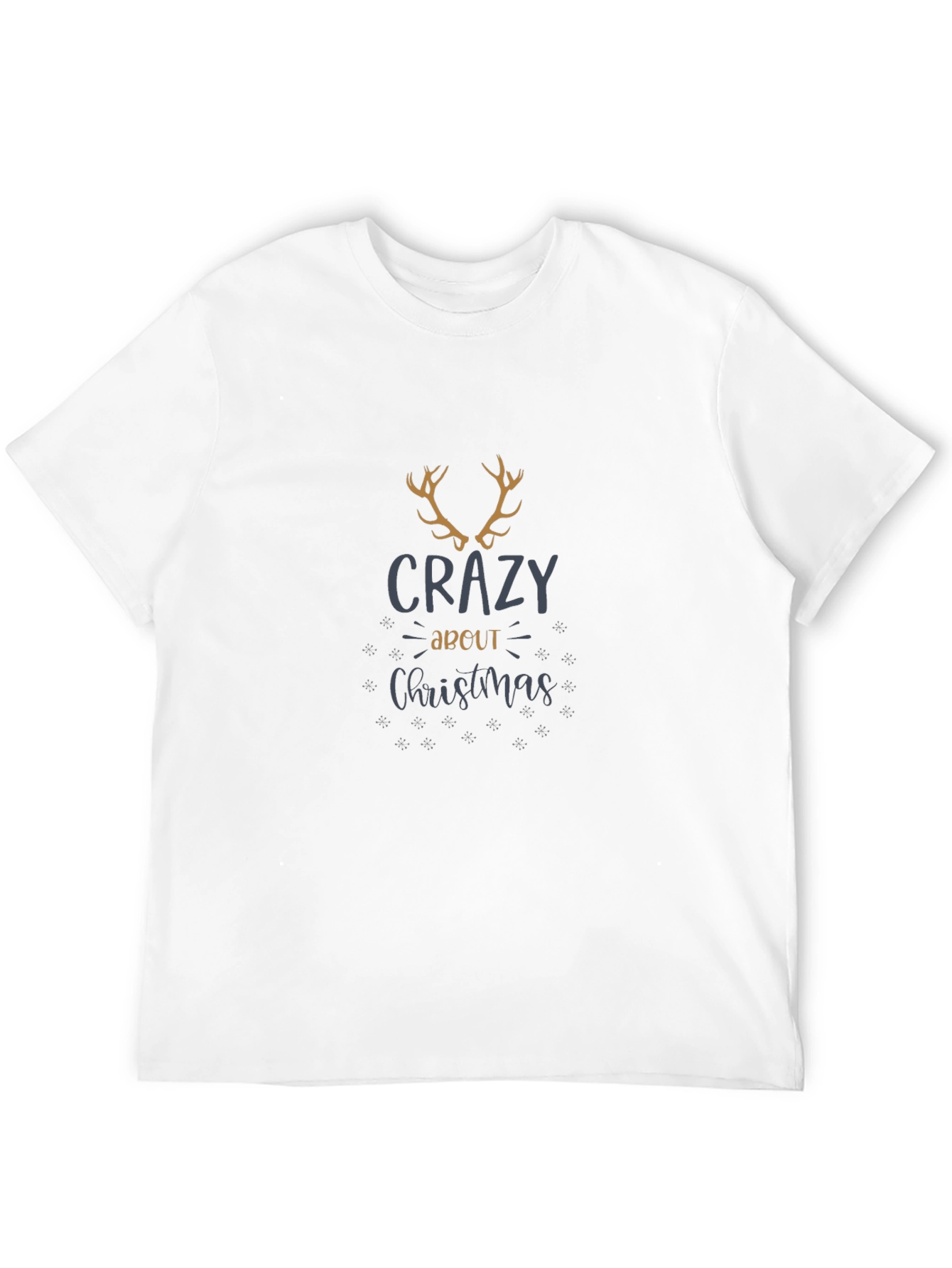 Crazy About Christmas Black Graphic Tee