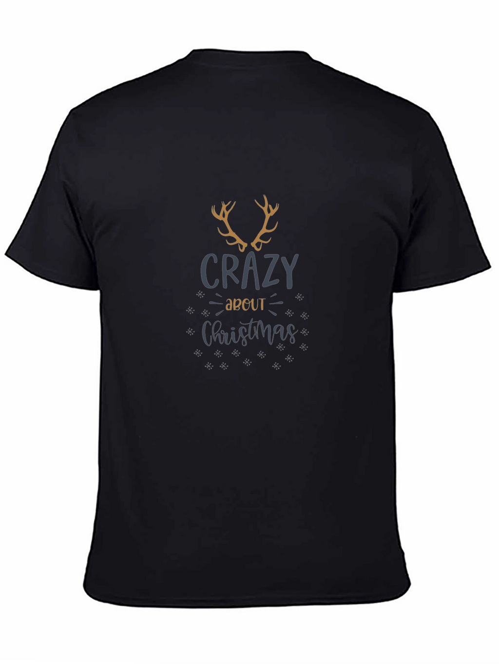Crazy About Christmas Black Graphic Tee