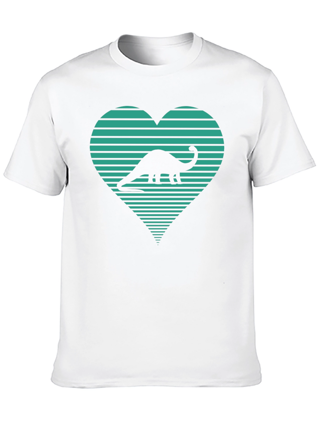 Dinosaur Heart Graphic Tee - Black