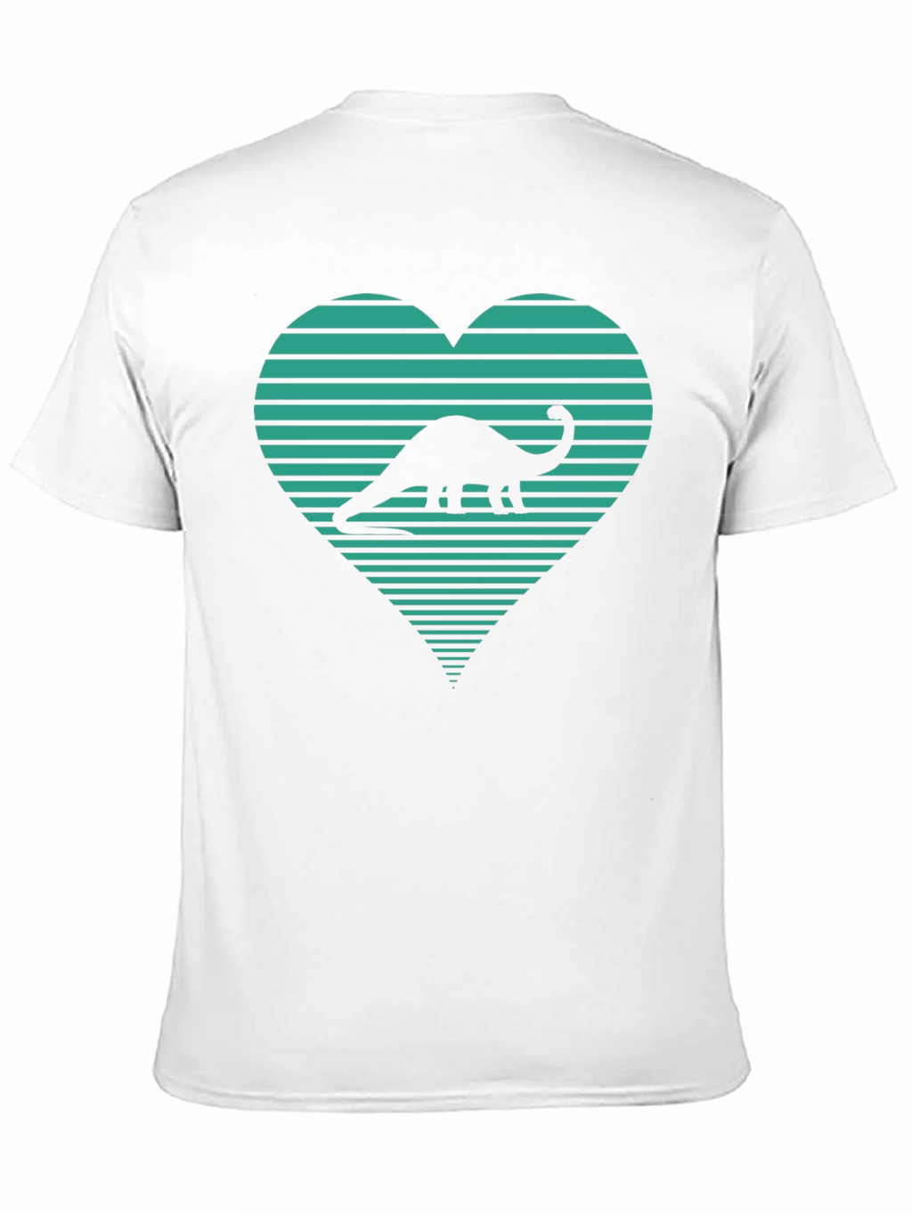 Dinosaur Heart Graphic Tee - Black