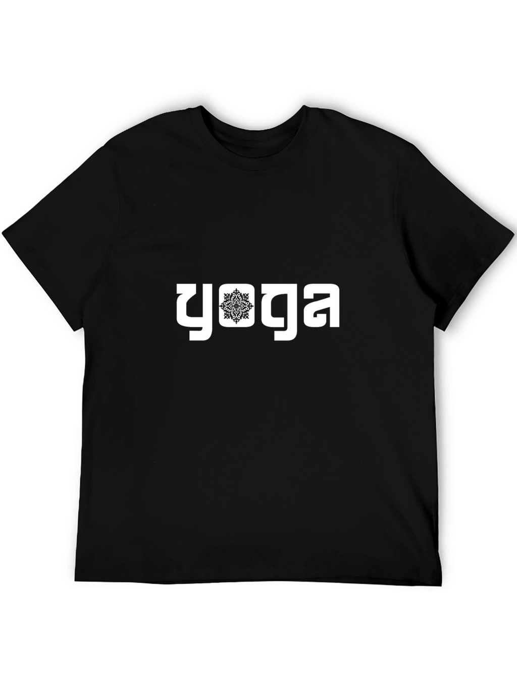 Yoga Graphic Tee - Black Relaxed Fit