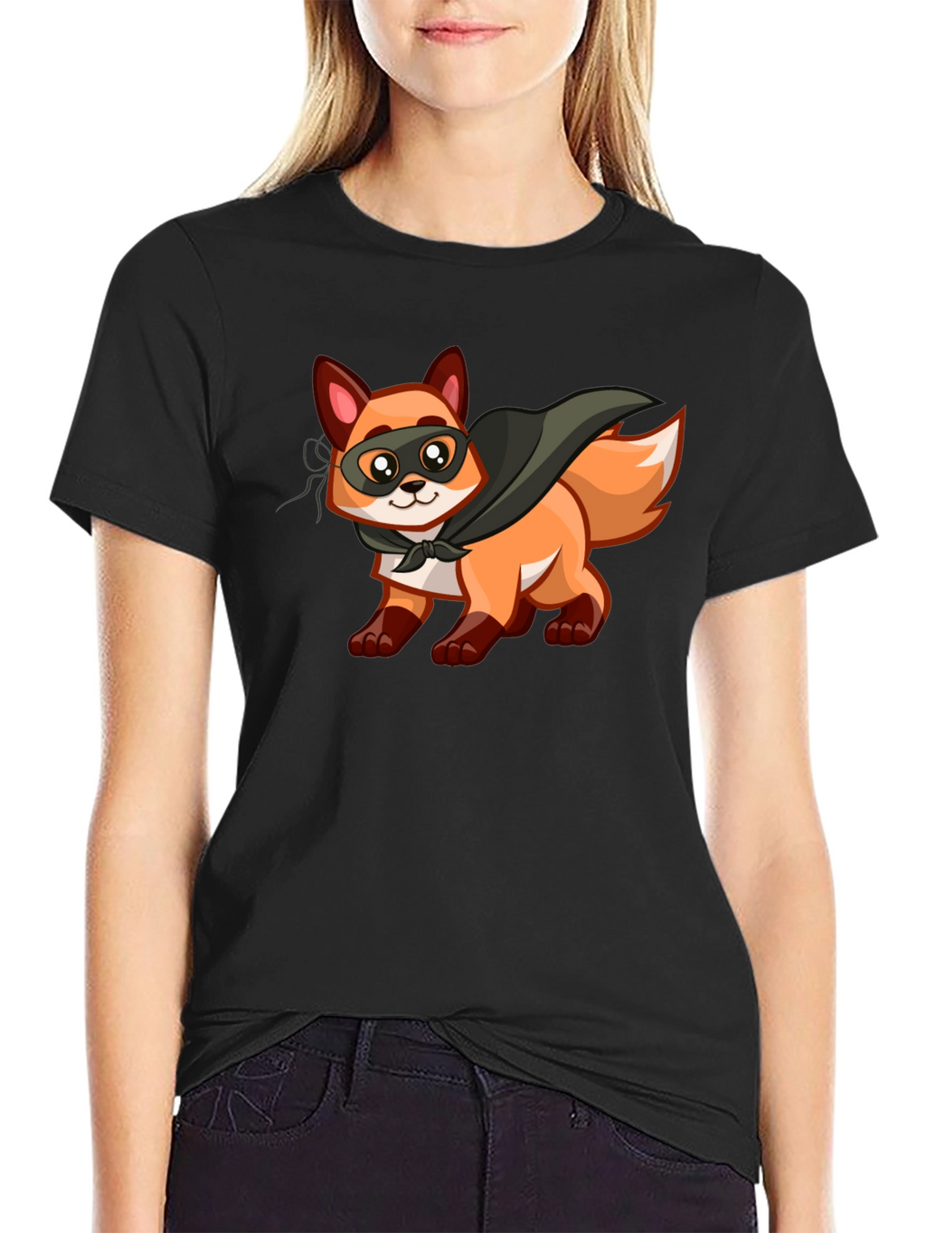 Hero Fox Graphic T-Shirt - Soft Cotton Tee