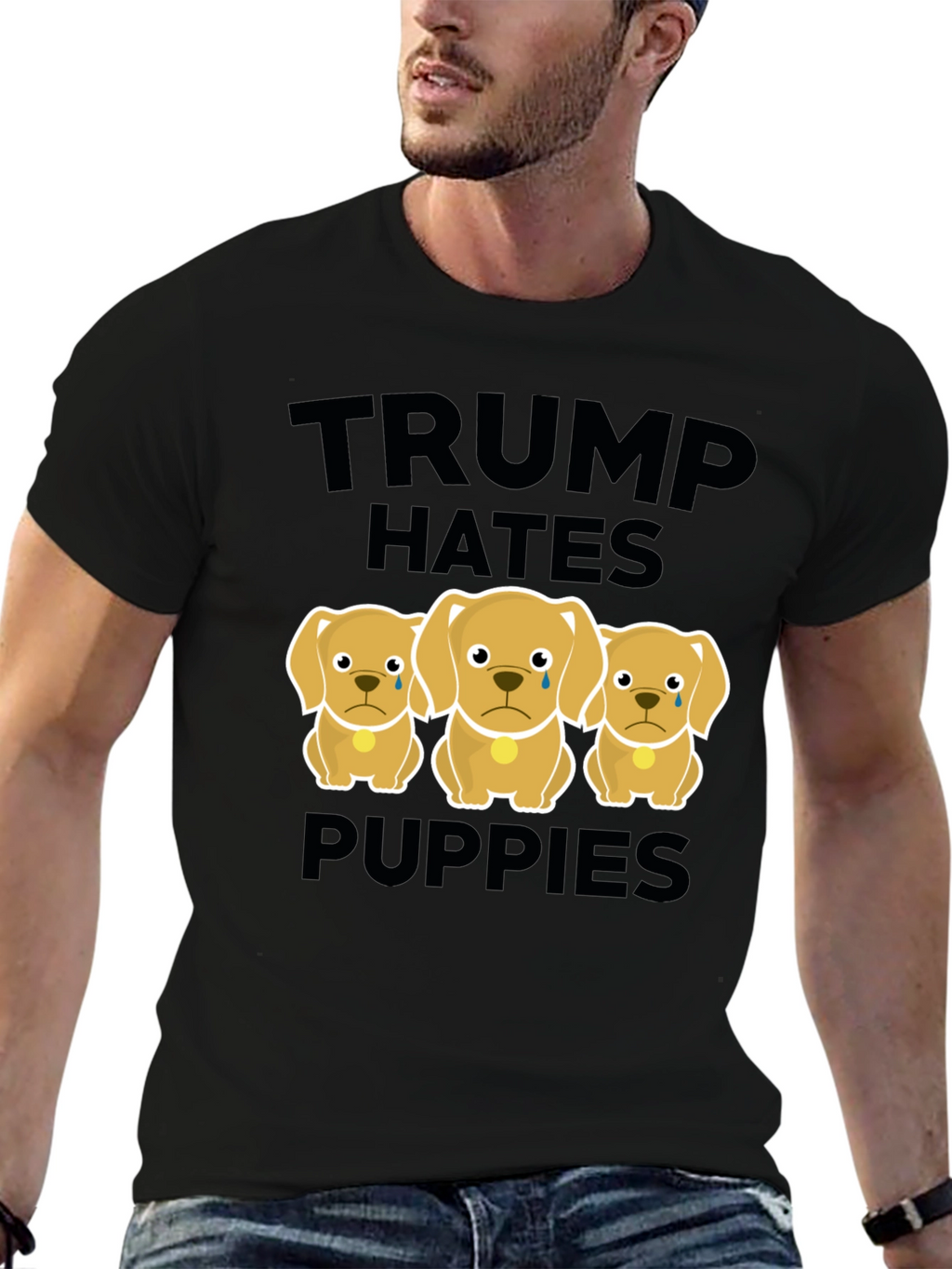 Trump Hates Puppies Graphic Tee