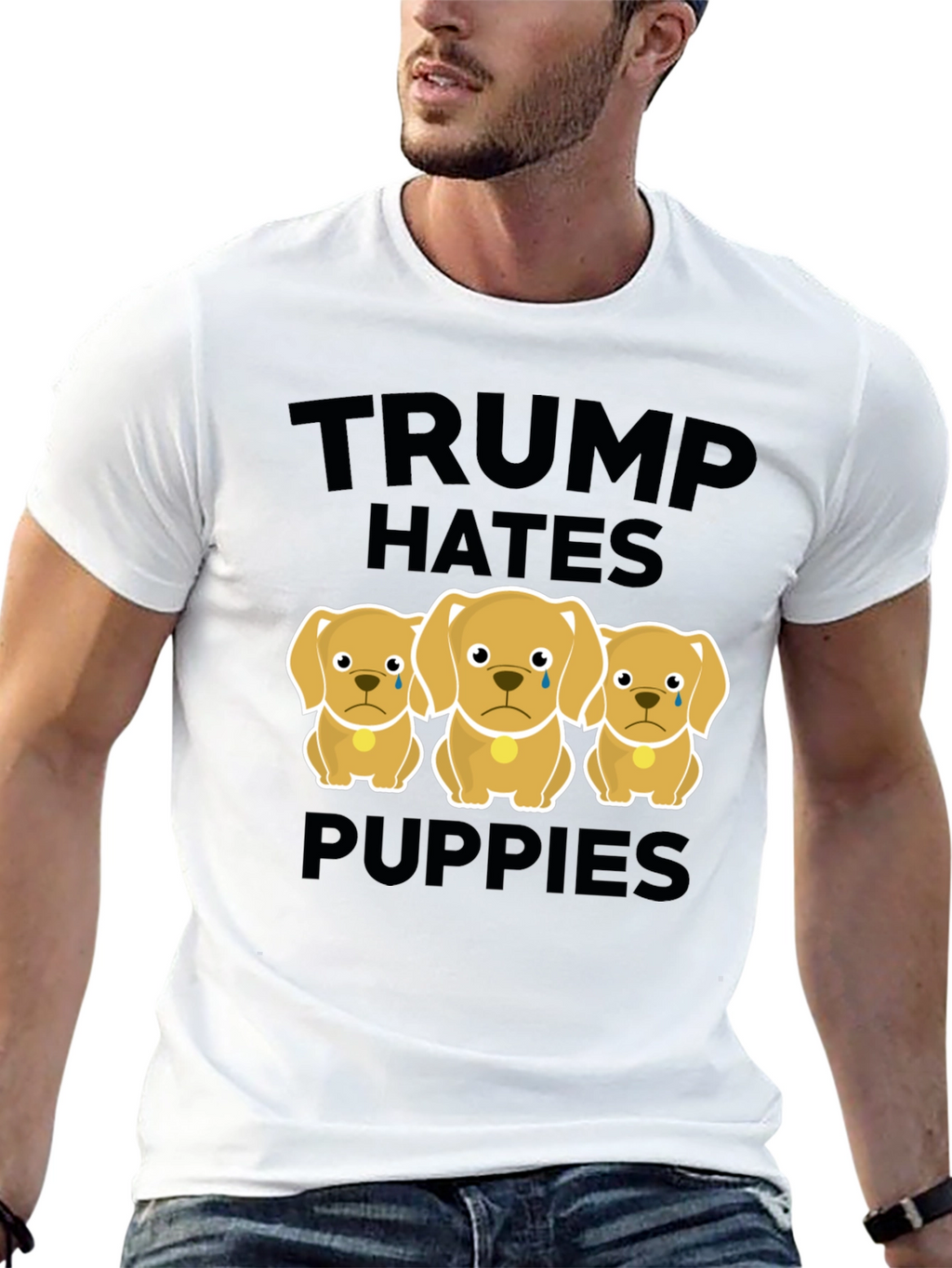 Trump Hates Puppies Graphic Tee