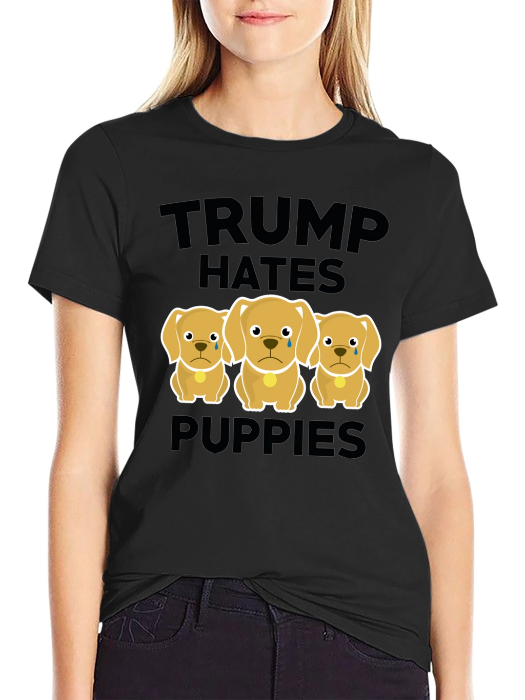 Trump Hates Puppies Graphic Tee