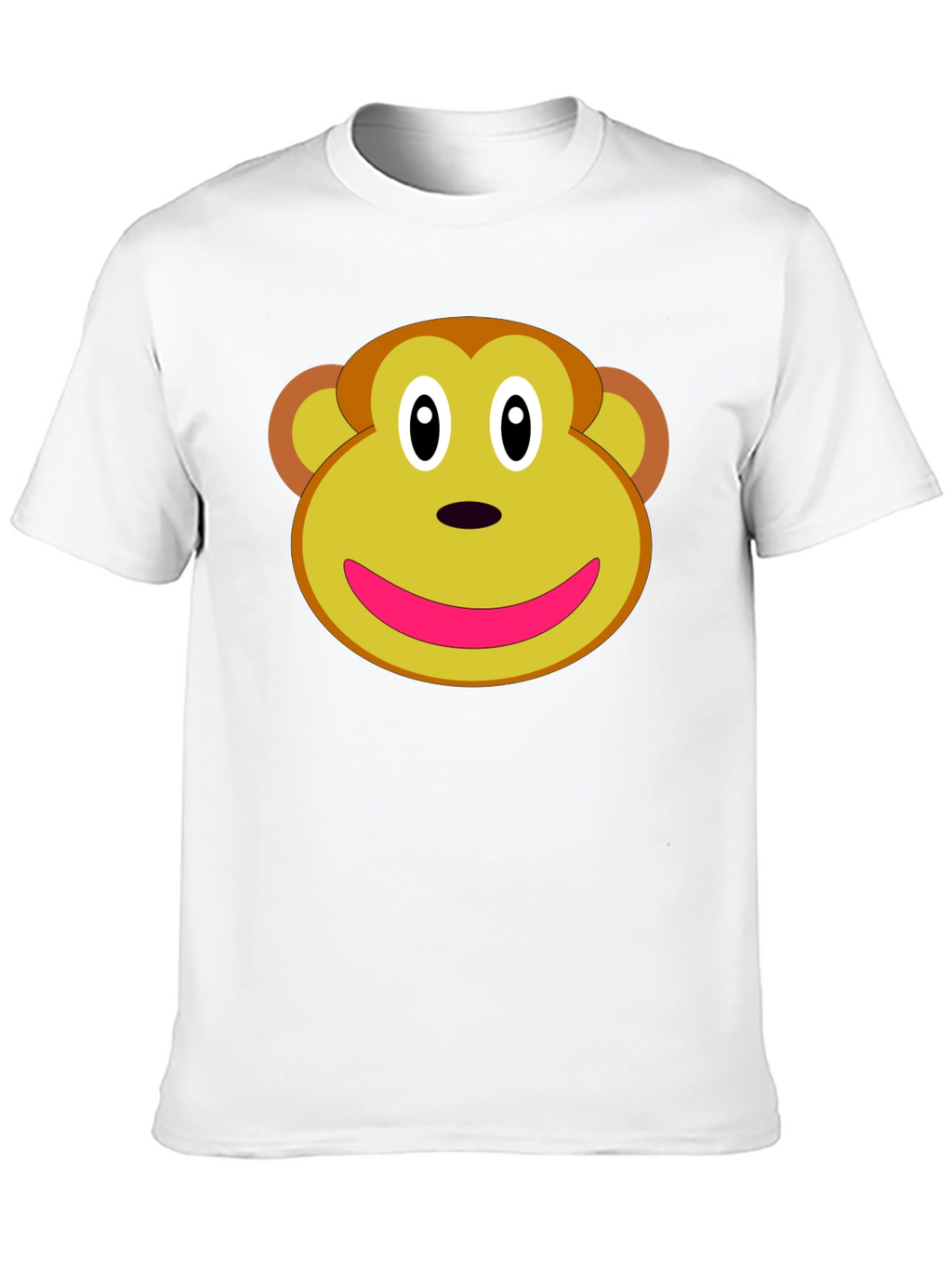 Monkey Face Graphic Tee - Novelty T-Shirt