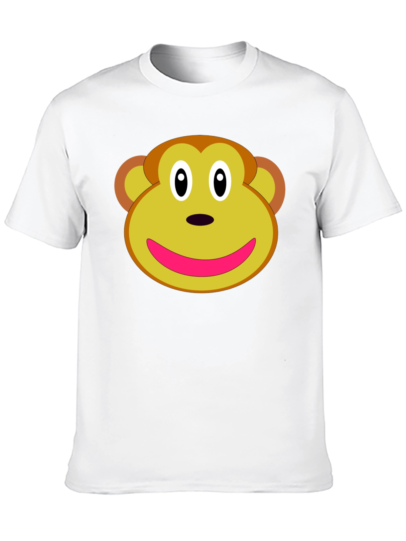 Monkey Face Graphic Tee - Novelty T-Shirt