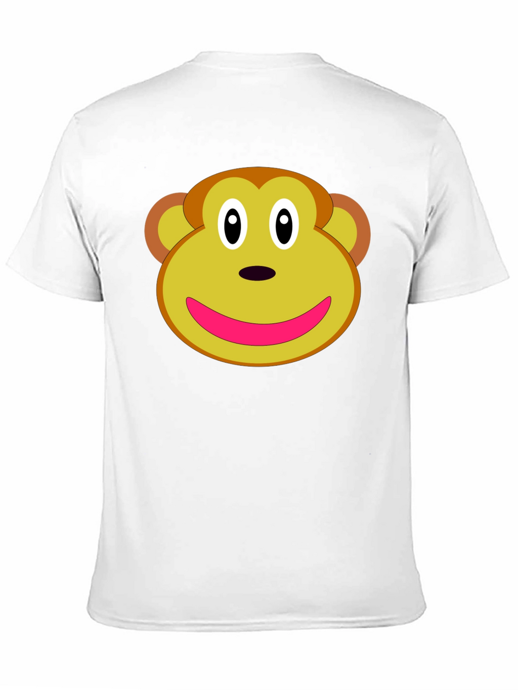 Monkey Face Graphic Tee - Novelty T-Shirt