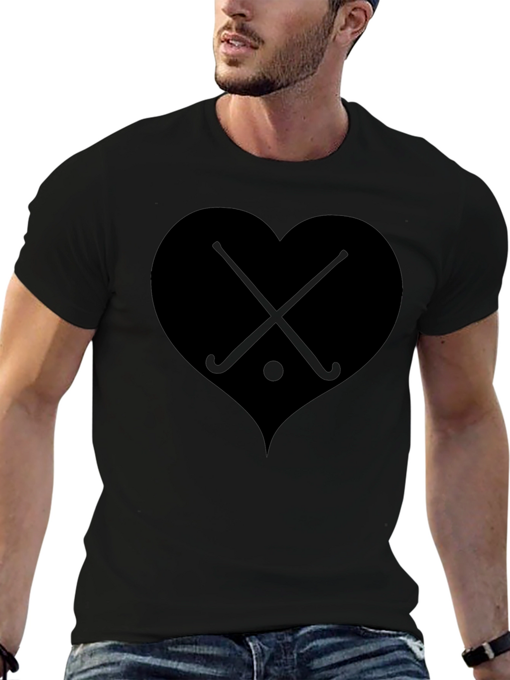 Hockey Heartbeat T-Shirt - Sporty Graphic Tee