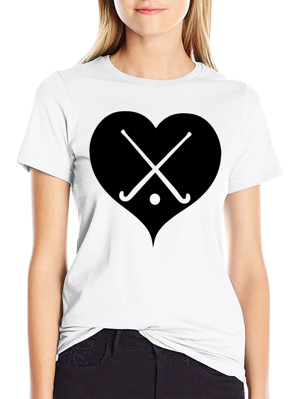 Hockey Heartbeat T-Shirt - Sporty Graphic Tee