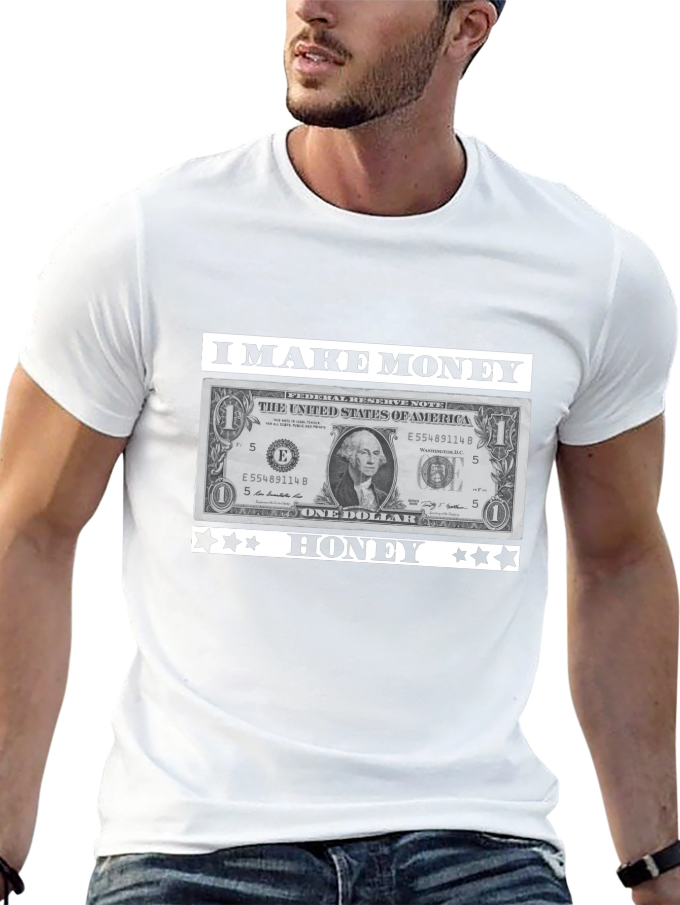 I Make Money Honey T-Shirt Novelty Graphic Tee