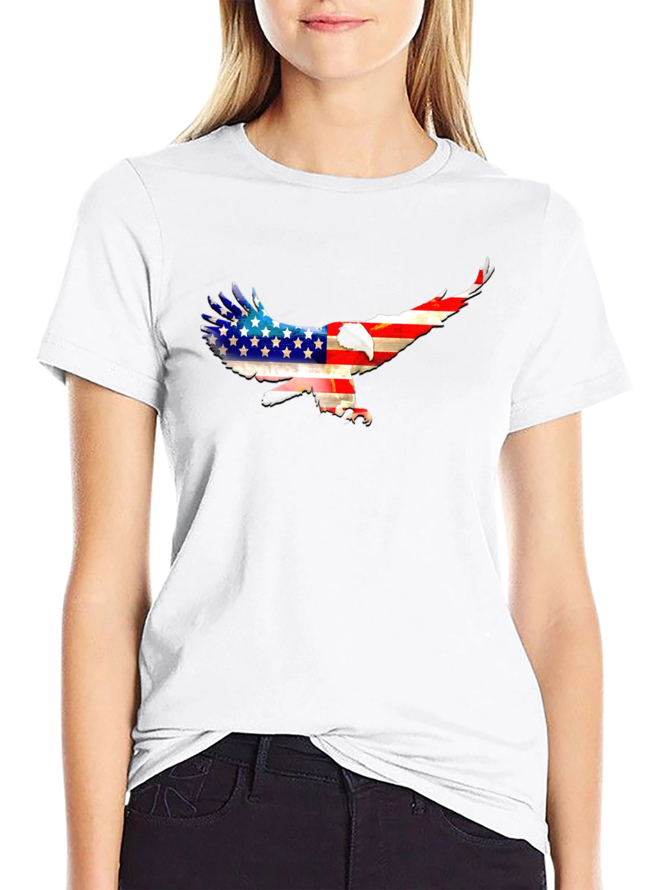 American Eagle Flag T-Shirt - Patriotic Graphic Tee