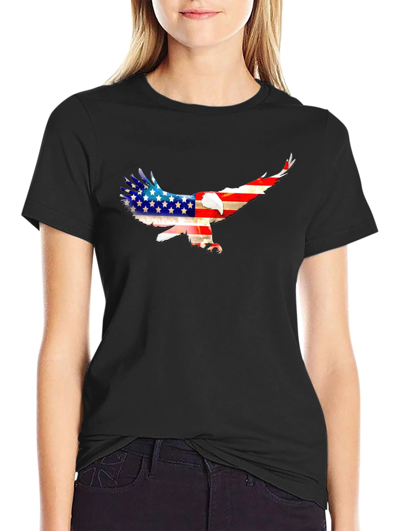 American Eagle Flag T-Shirt - Patriotic Graphic Tee
