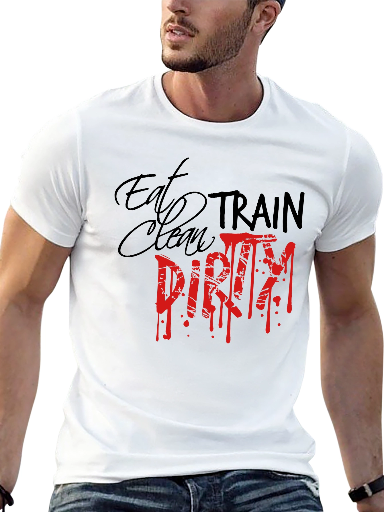 Eat Clean Train Dirty Graphic Tee