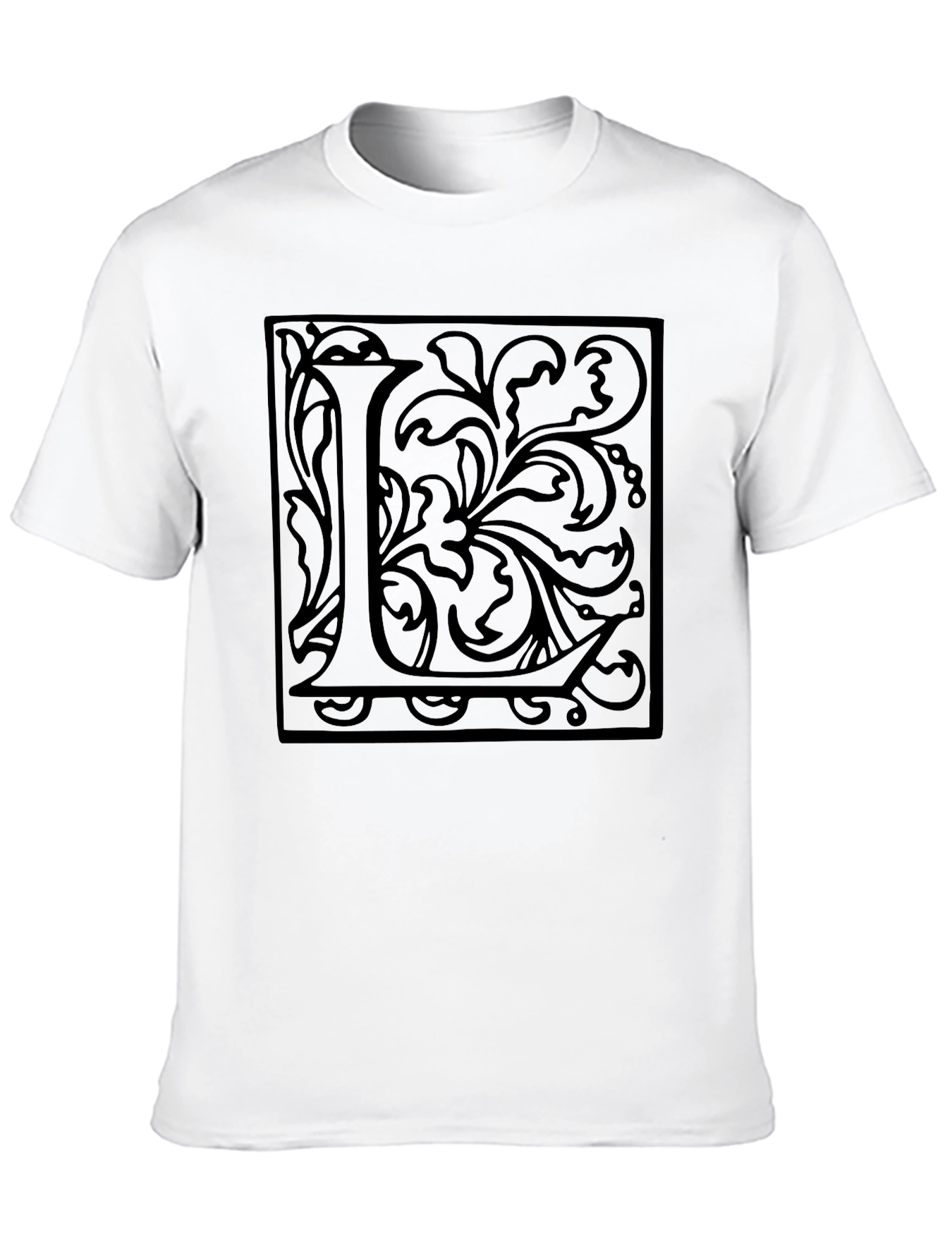 Monogram L Black Graphic Tee
