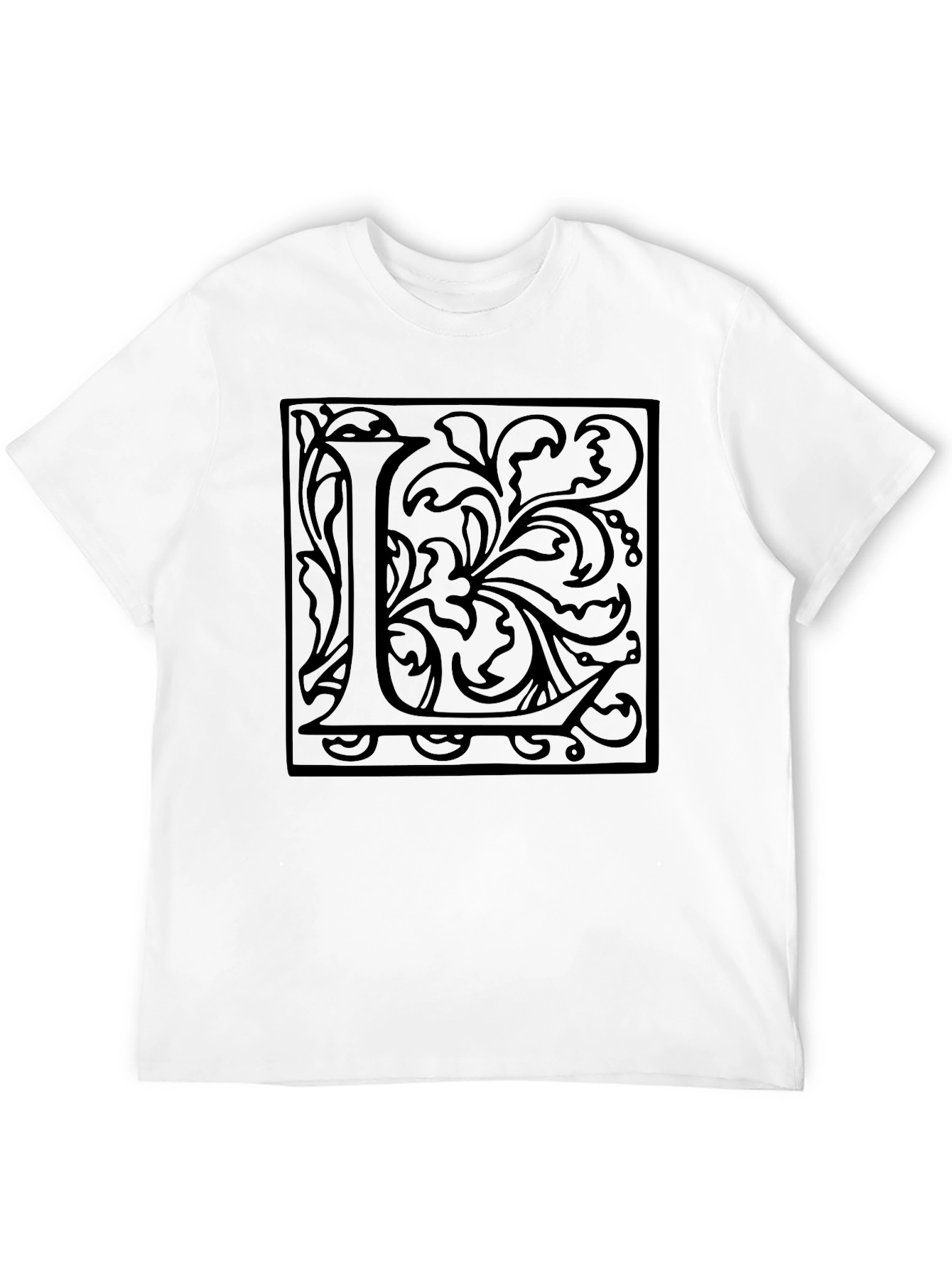 Monogram L Black Graphic Tee