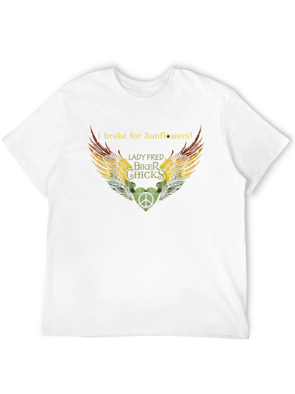 I Brake for Sunflowers Biker T-Shirt
