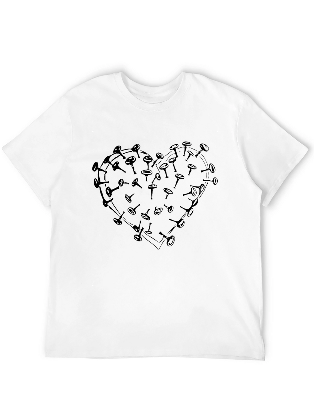 Heart Weights Black Graphic Tee