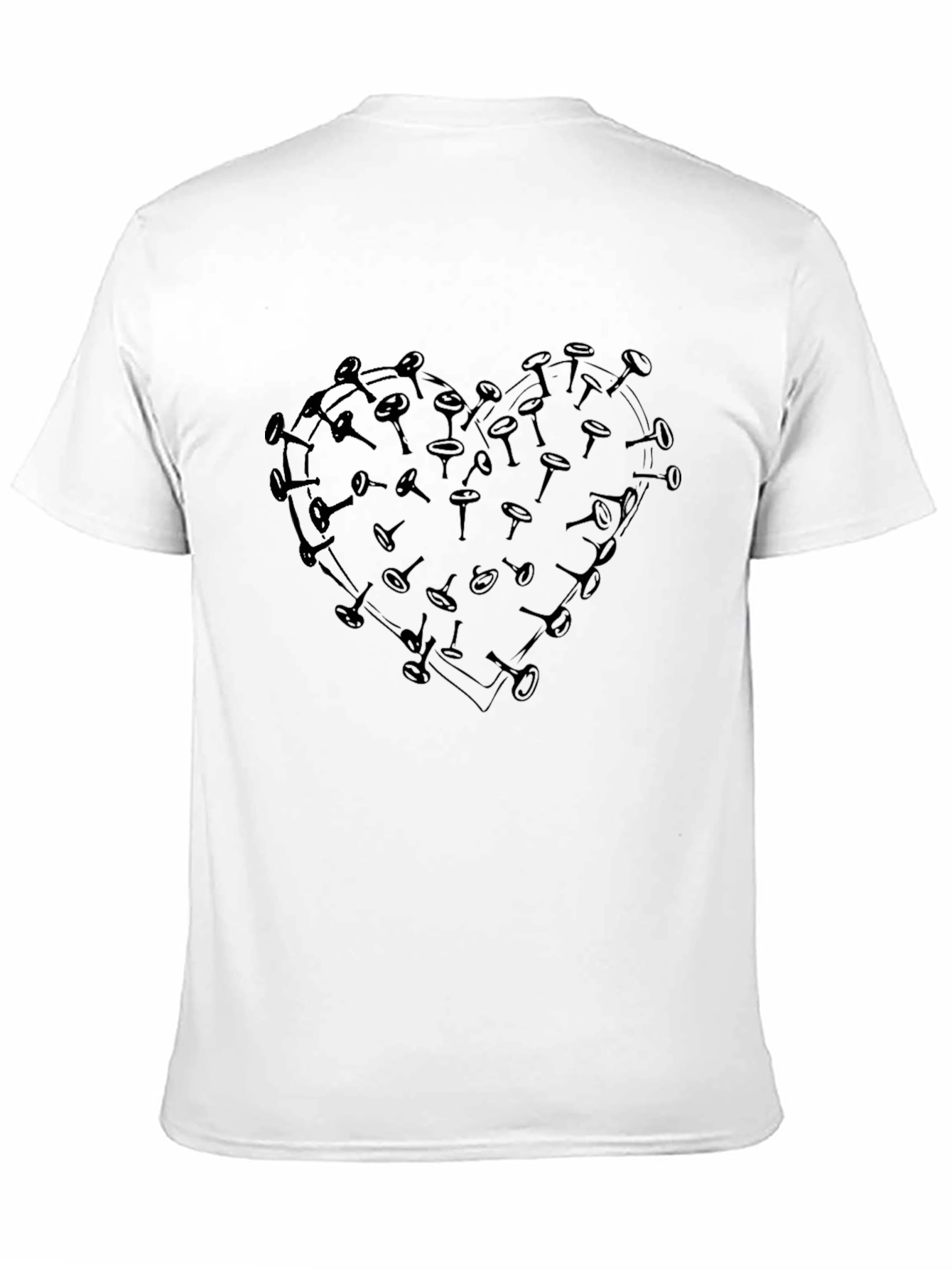 Heart Weights Black Graphic Tee