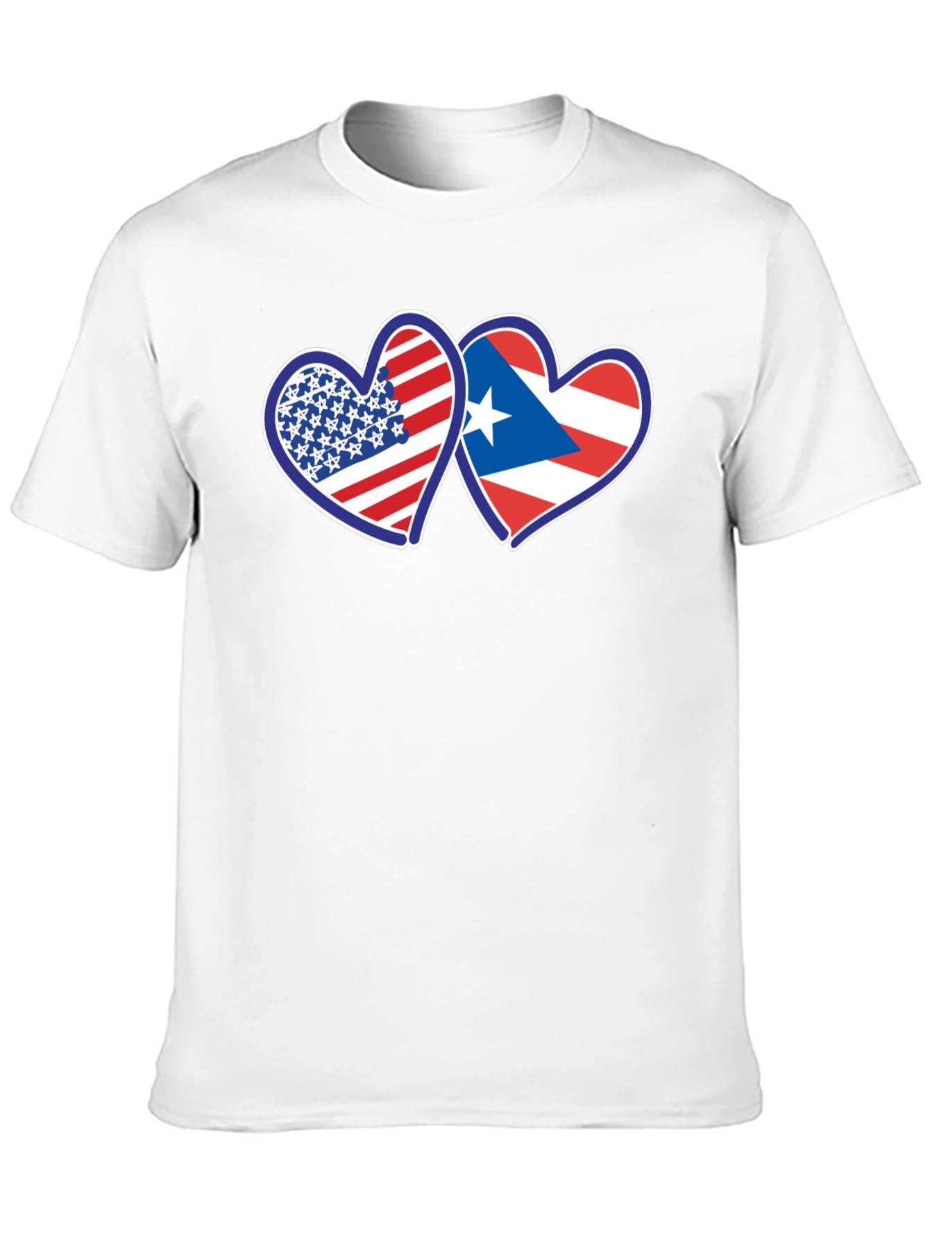 USA Puerto Rico Hearts T-Shirt