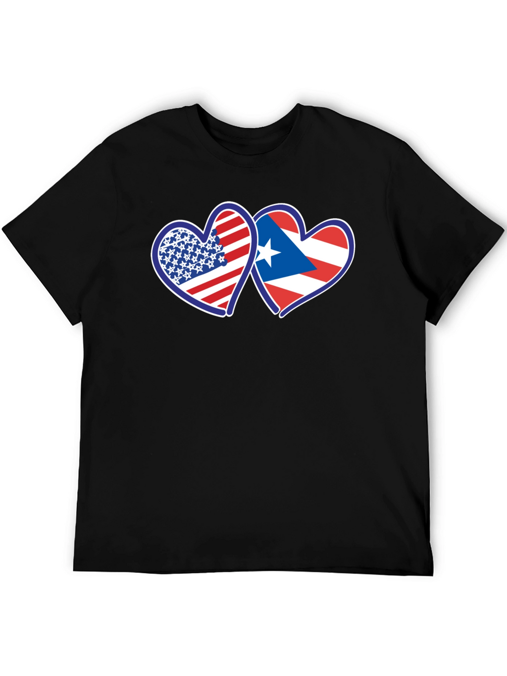 USA Puerto Rico Hearts T-Shirt