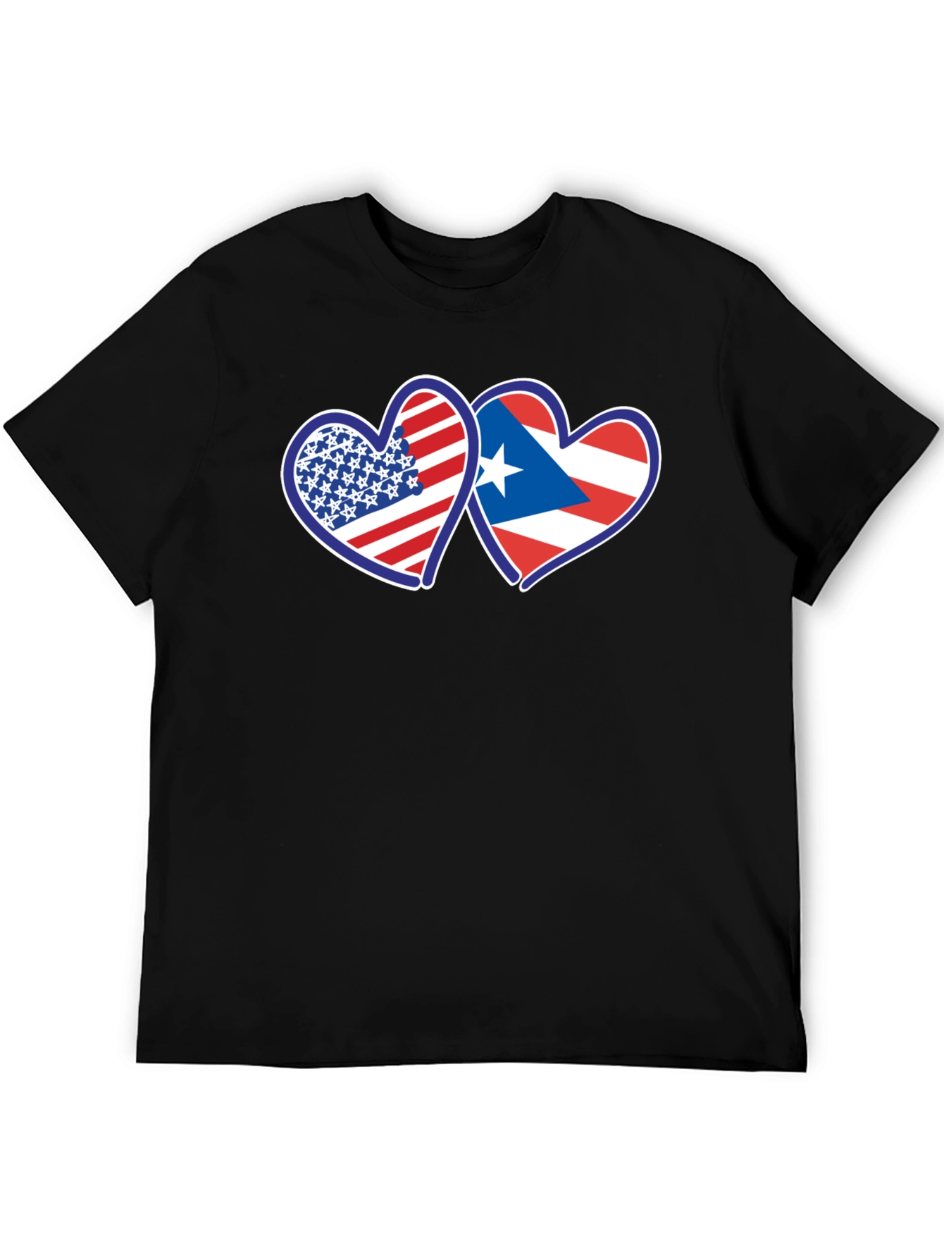 USA Puerto Rico Hearts T-Shirt