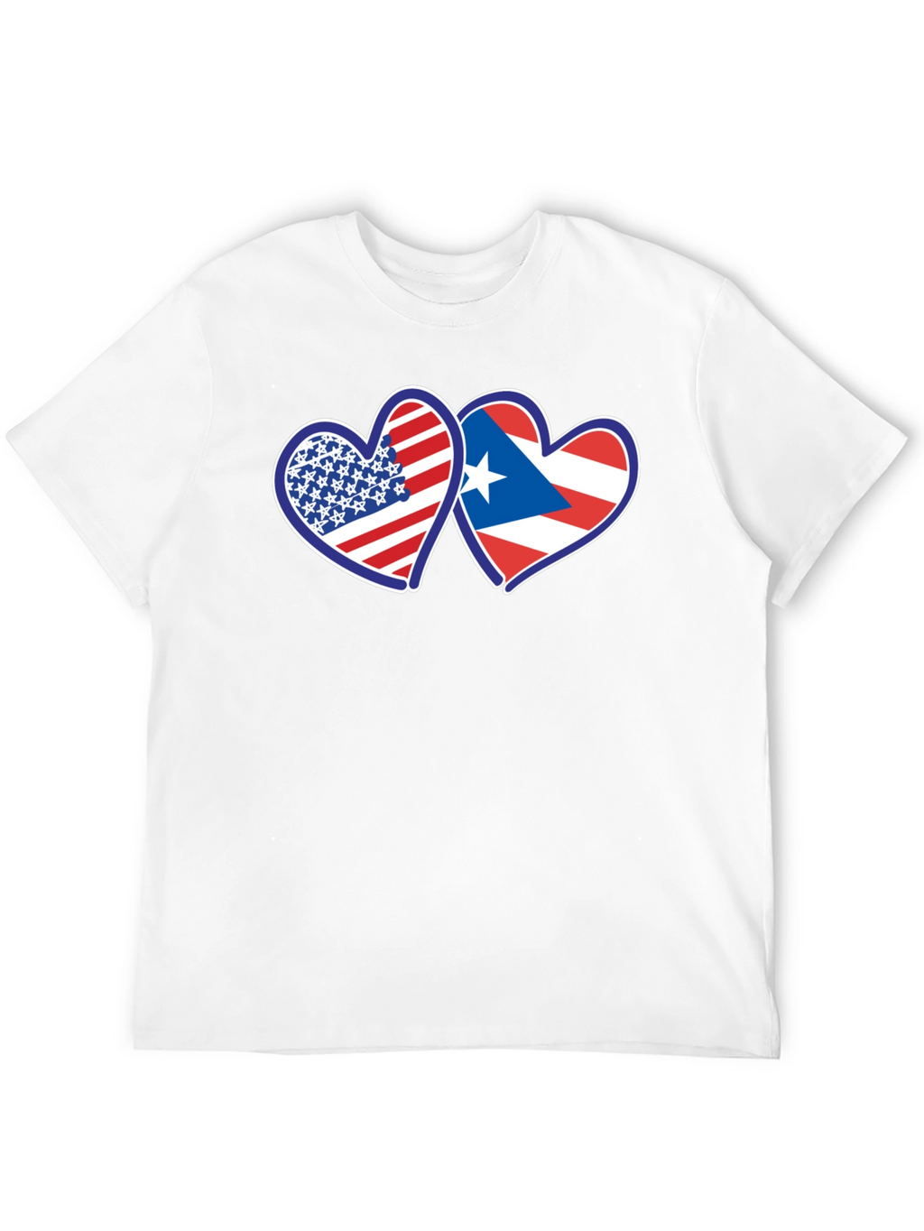 USA Puerto Rico Hearts T-Shirt