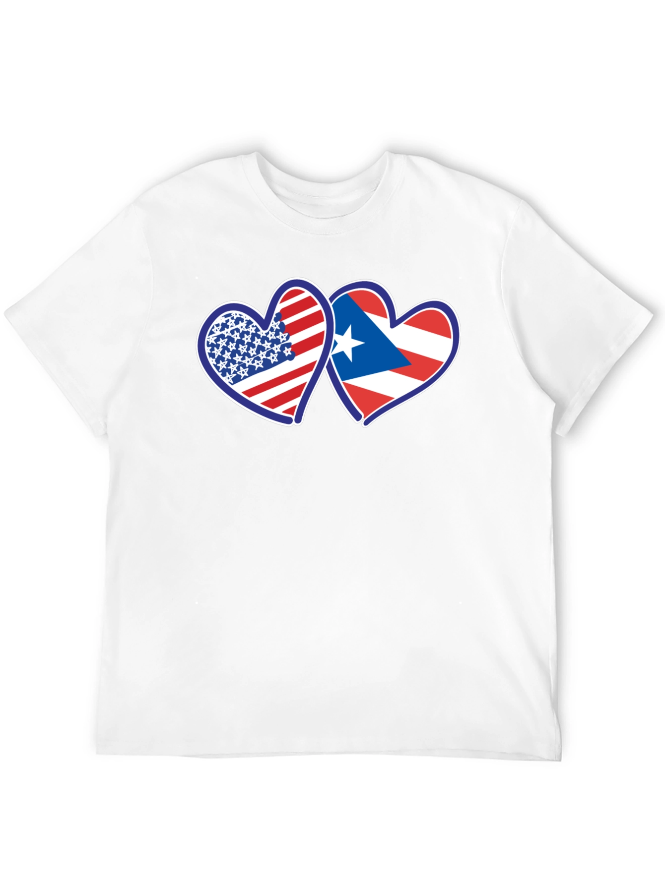 USA Puerto Rico Hearts T-Shirt