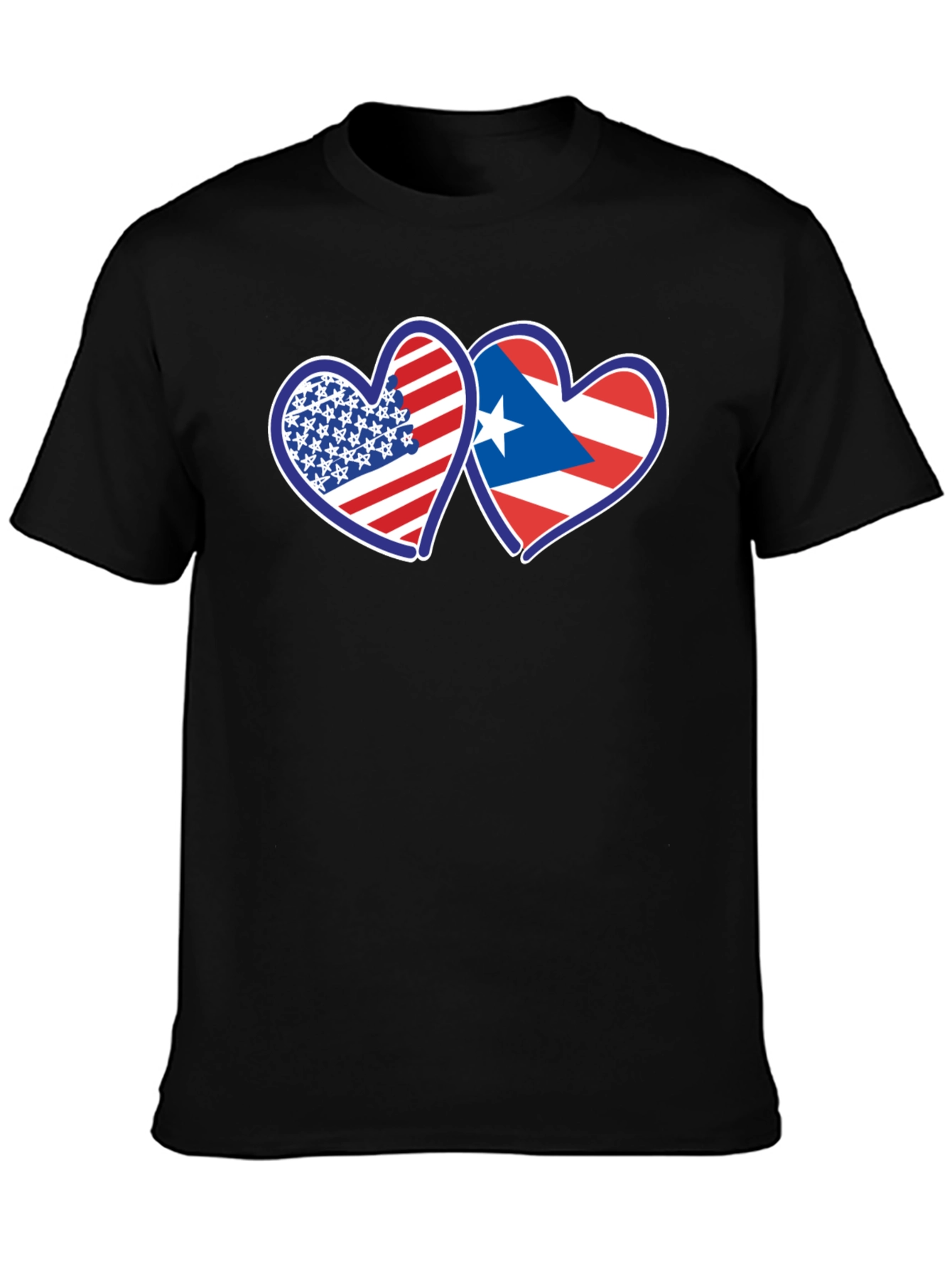 USA Puerto Rico Hearts T-Shirt