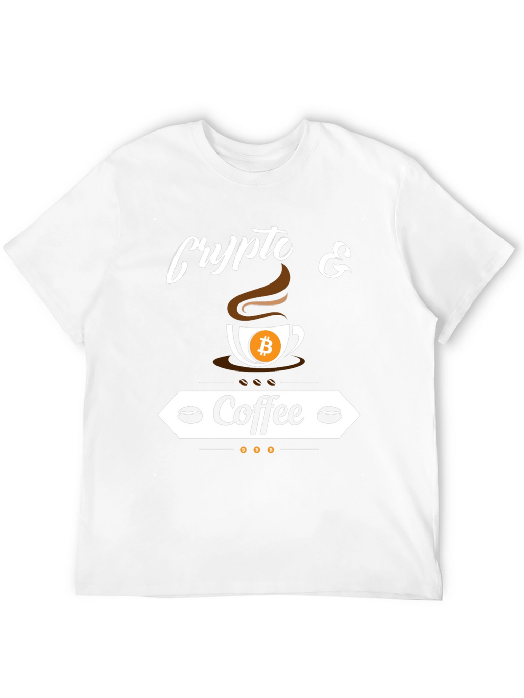 Crypto & Coffee Bitcoin T-Shirt - Black