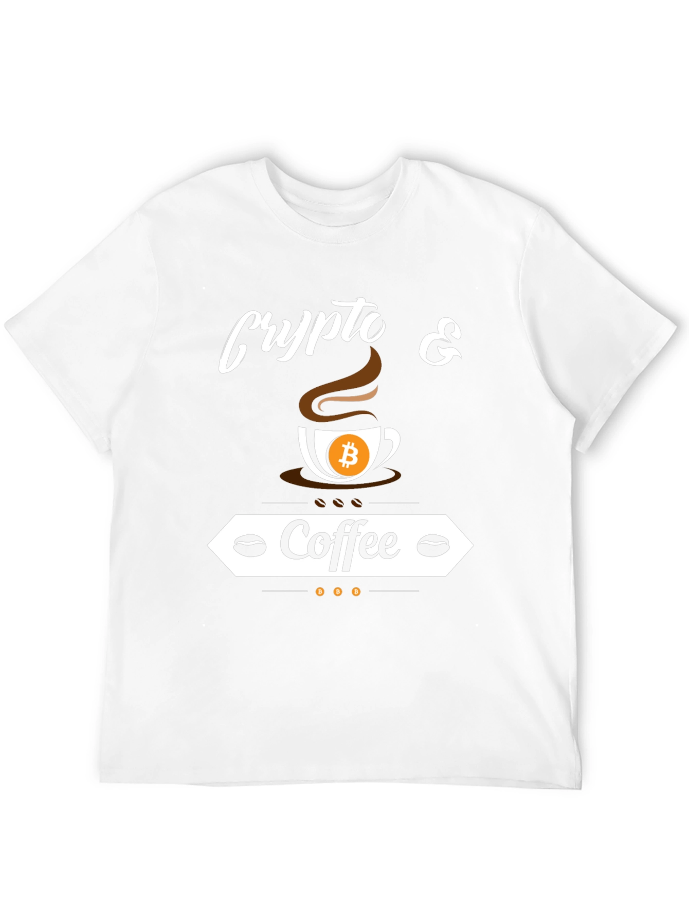 Crypto & Coffee Bitcoin T-Shirt - Black