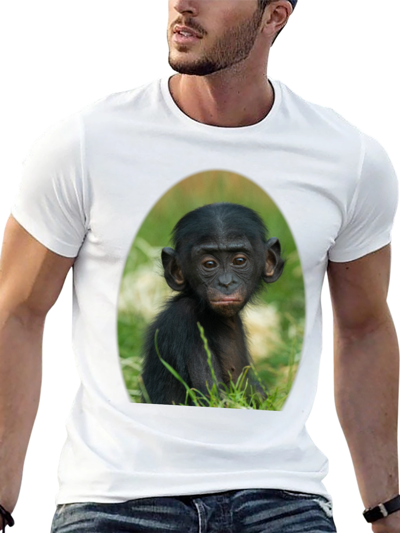 Bonobo Baby T-Shirt - Cute Ape Graphic Tee