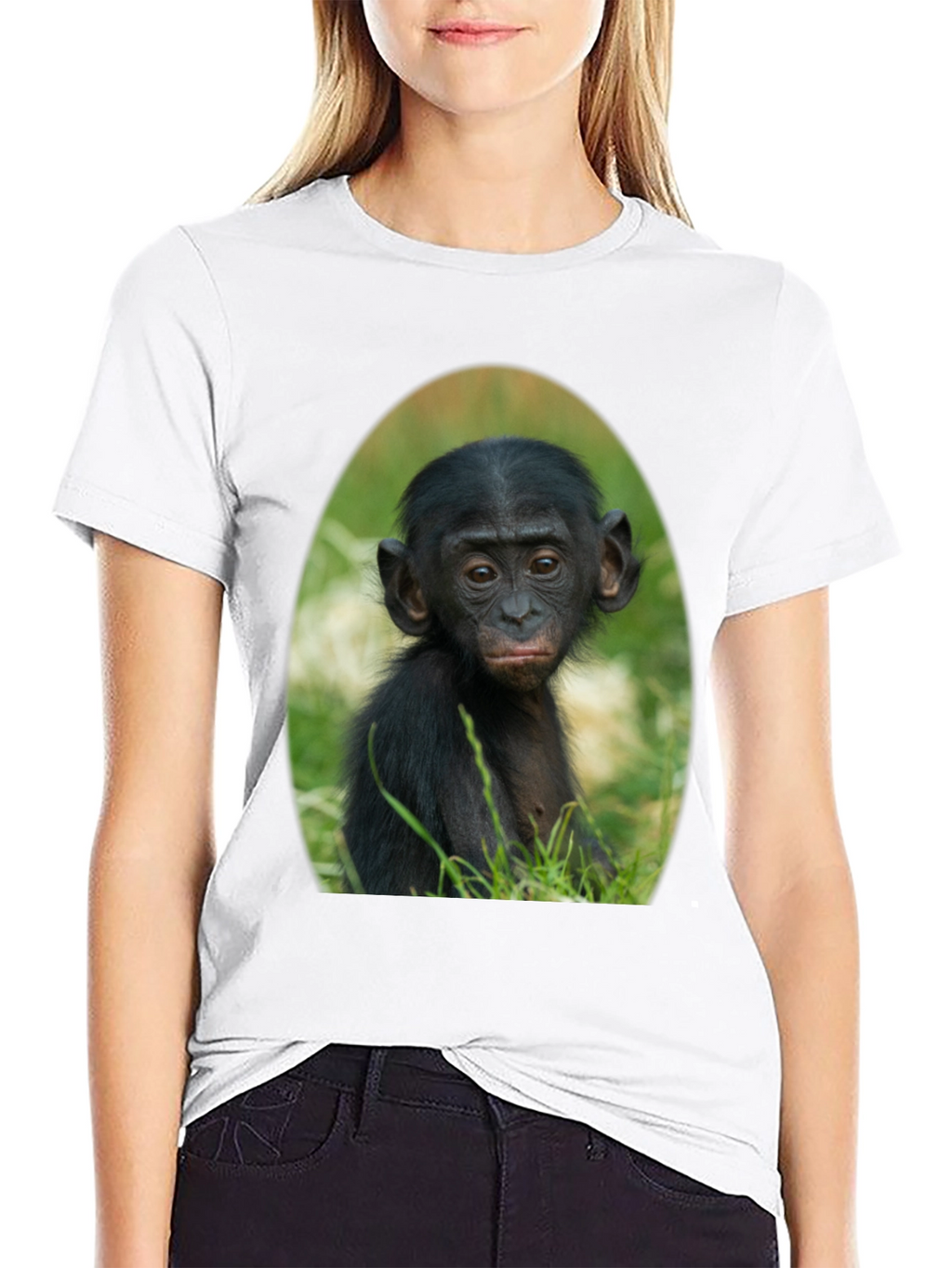 Bonobo Baby T-Shirt - Cute Ape Graphic Tee