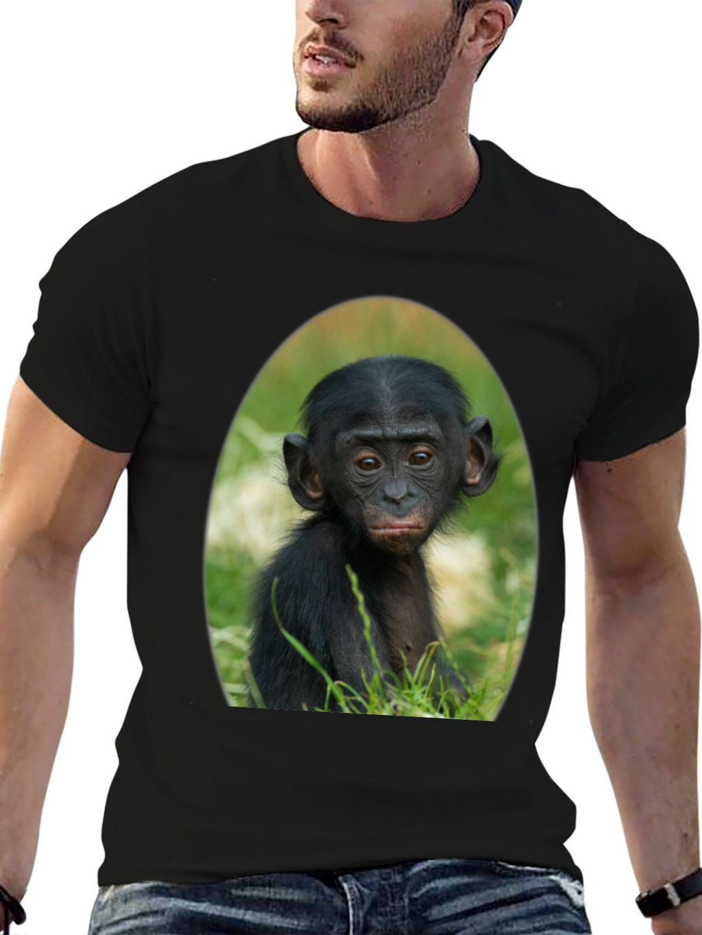 Bonobo Baby T-Shirt - Cute Ape Graphic Tee