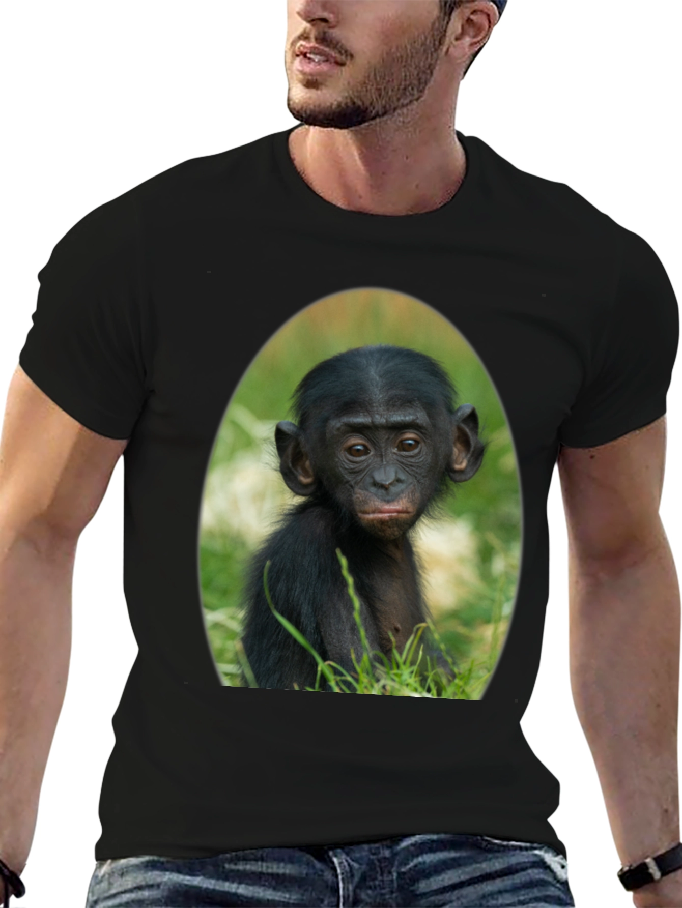 Bonobo Baby T-Shirt - Cute Ape Graphic Tee