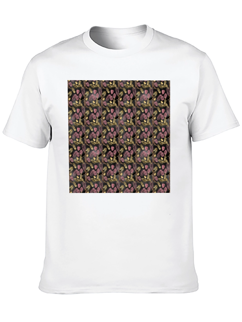 Patterned Black T-Shirt