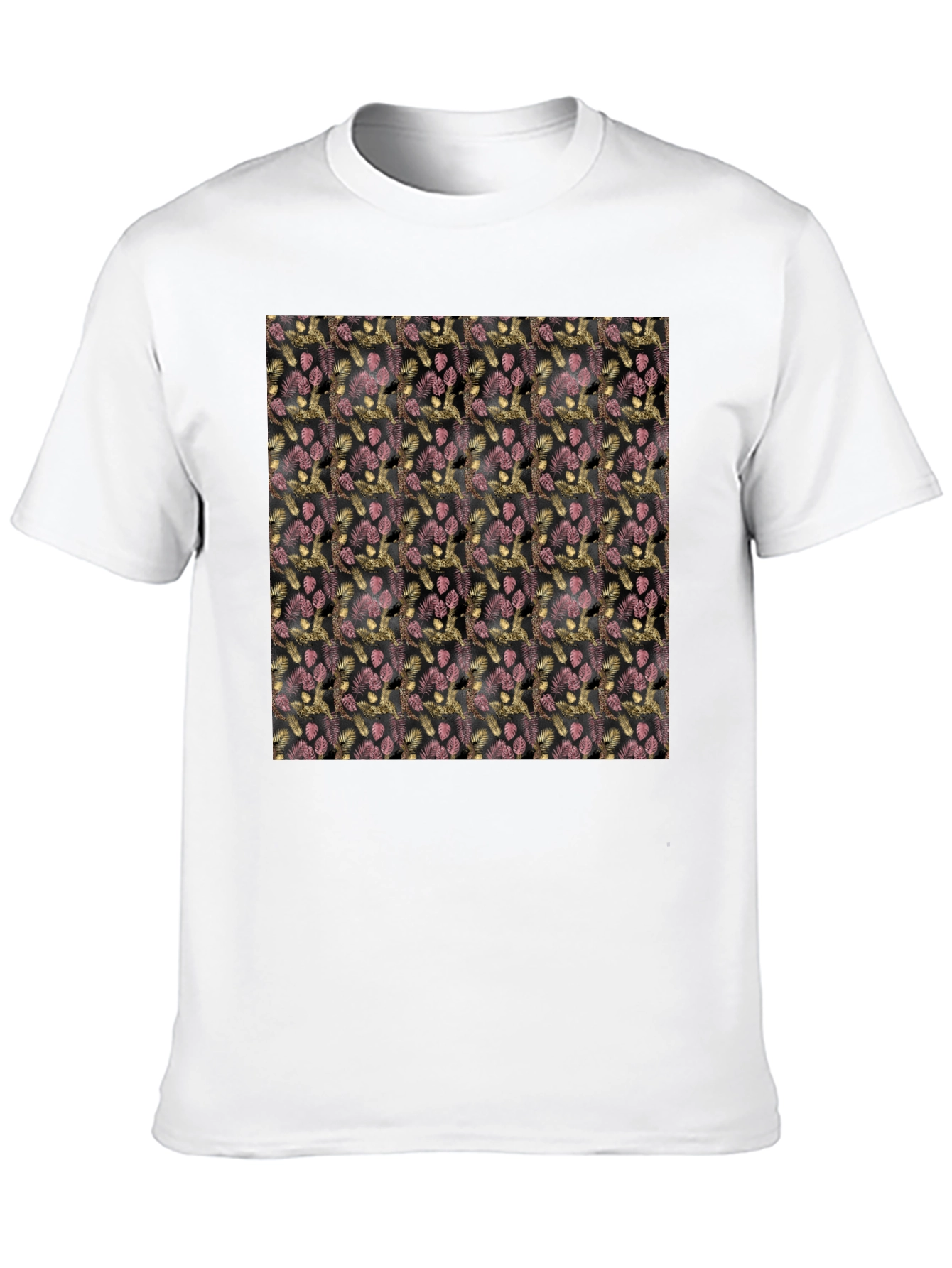 Patterned Black T-Shirt