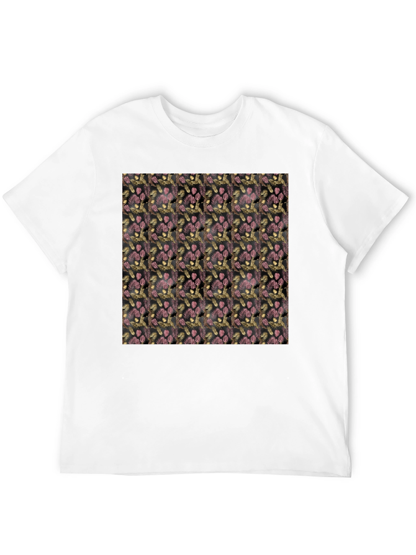Patterned Black T-Shirt