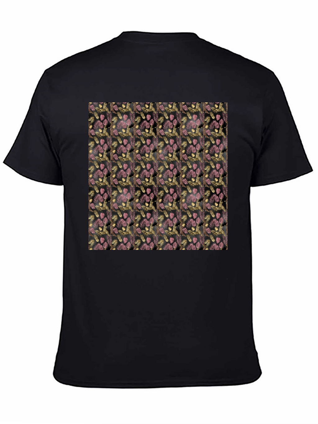 Patterned Black T-Shirt