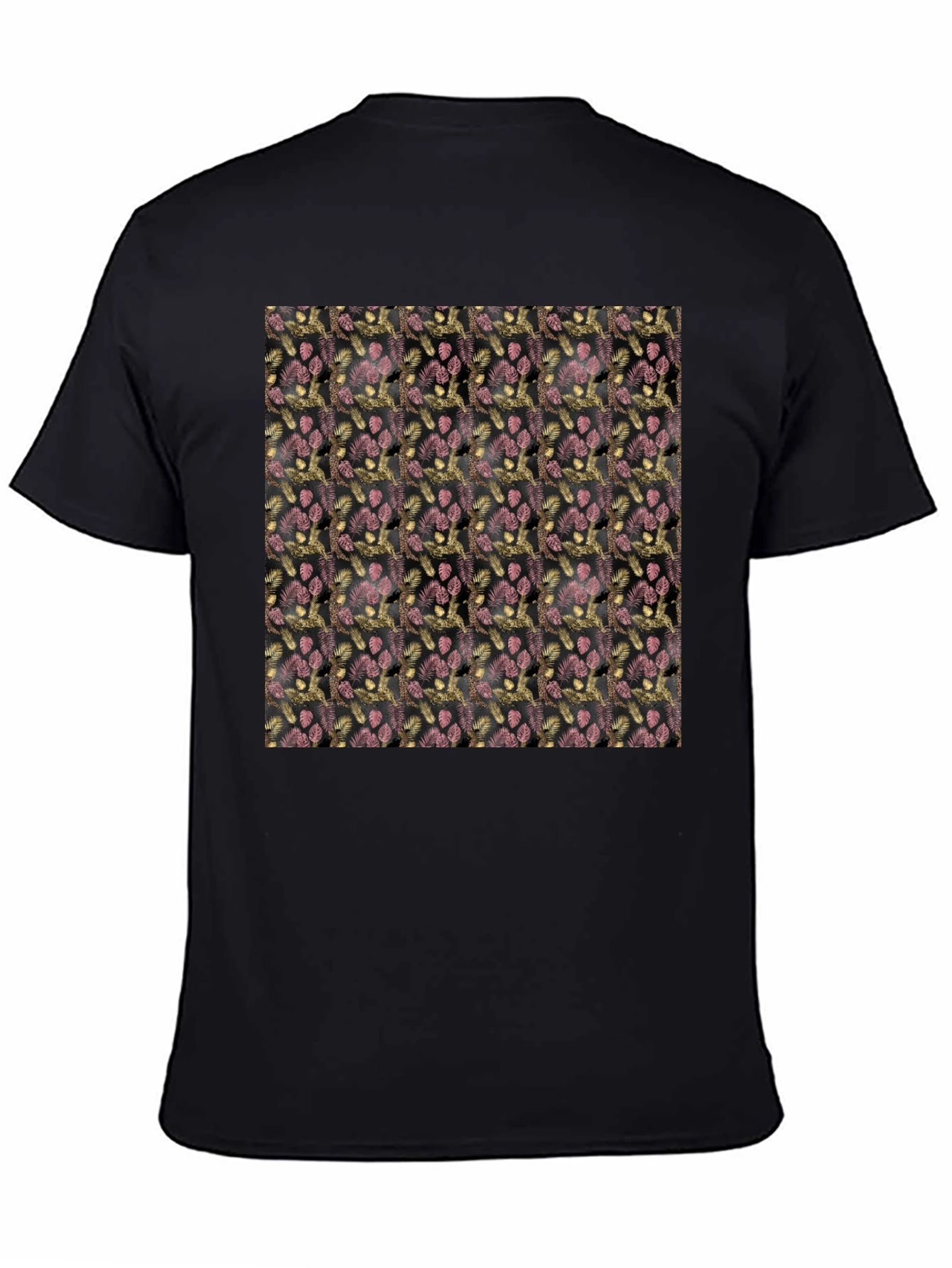 Patterned Black T-Shirt