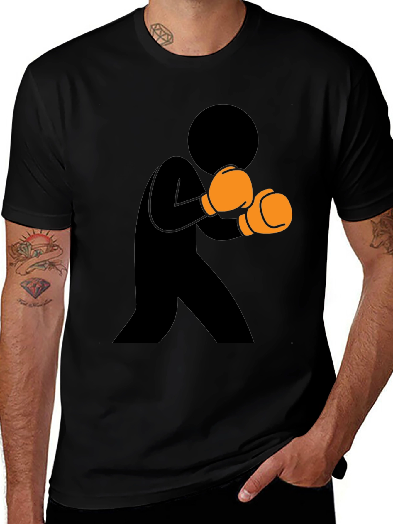 Boxer Graphic T-Shirt - Classic Black