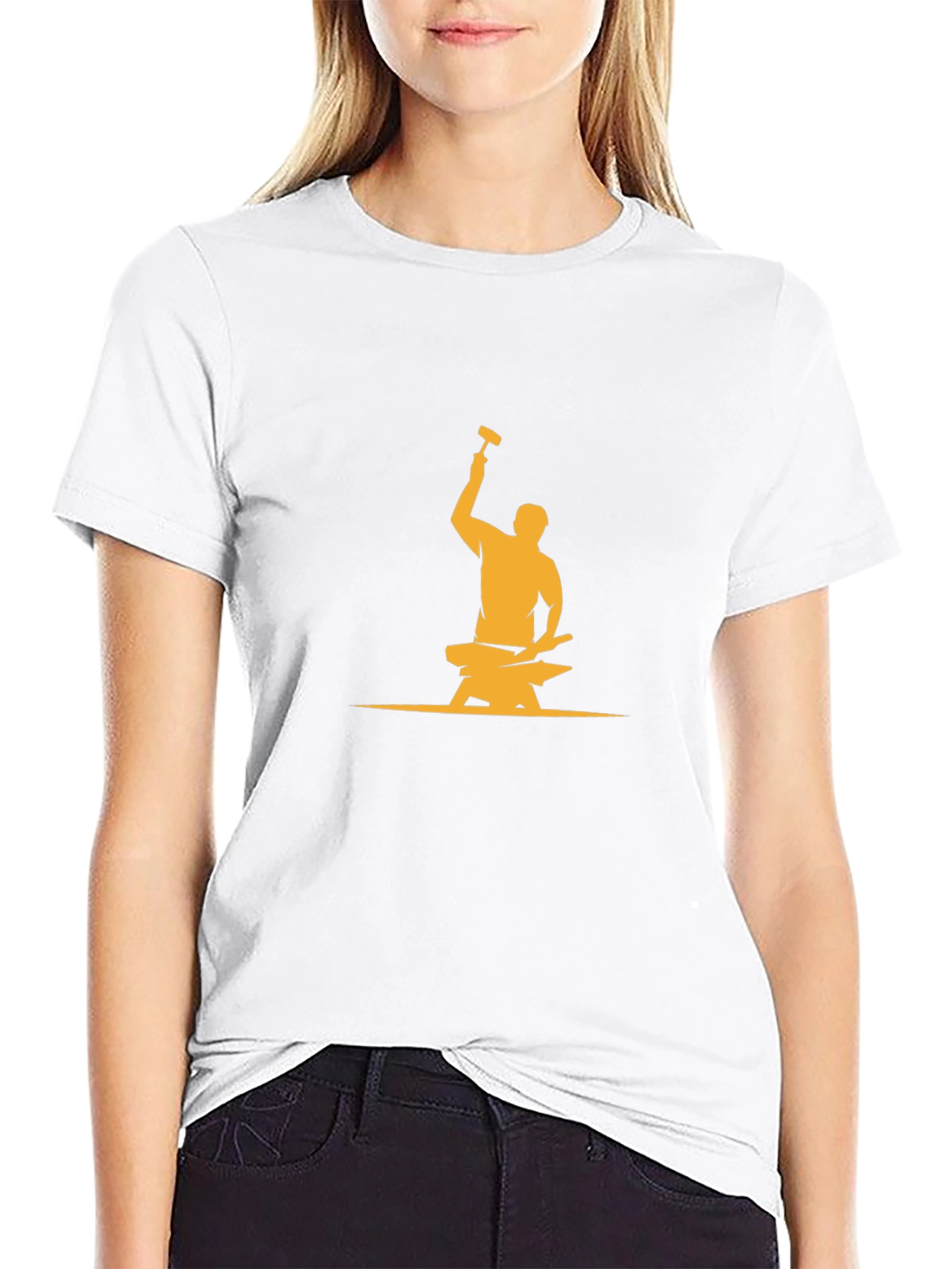 Blacksmith Hammer Anvil Graphic T-Shirt