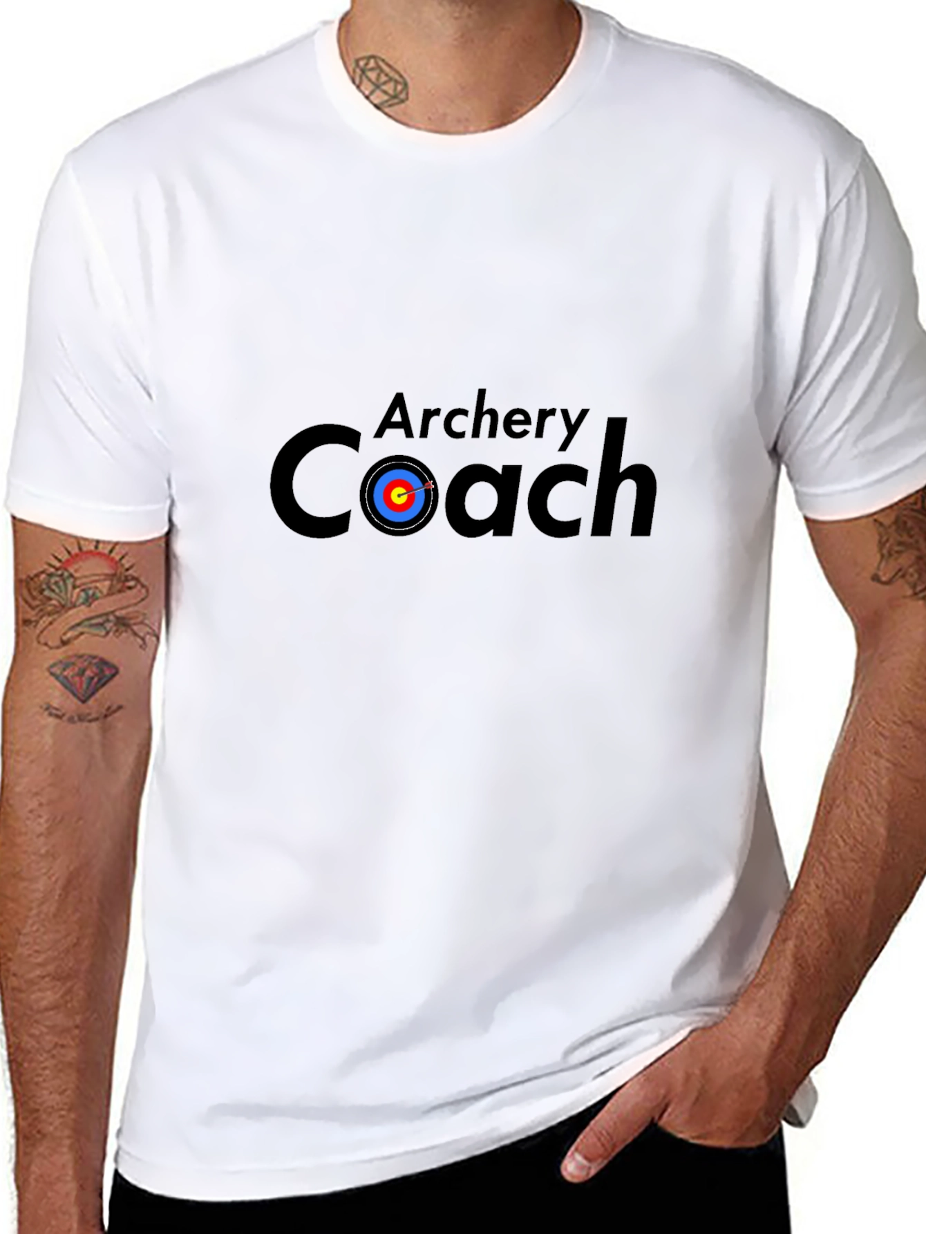 Archery Coach Graphic Tee - Black T-Shirt