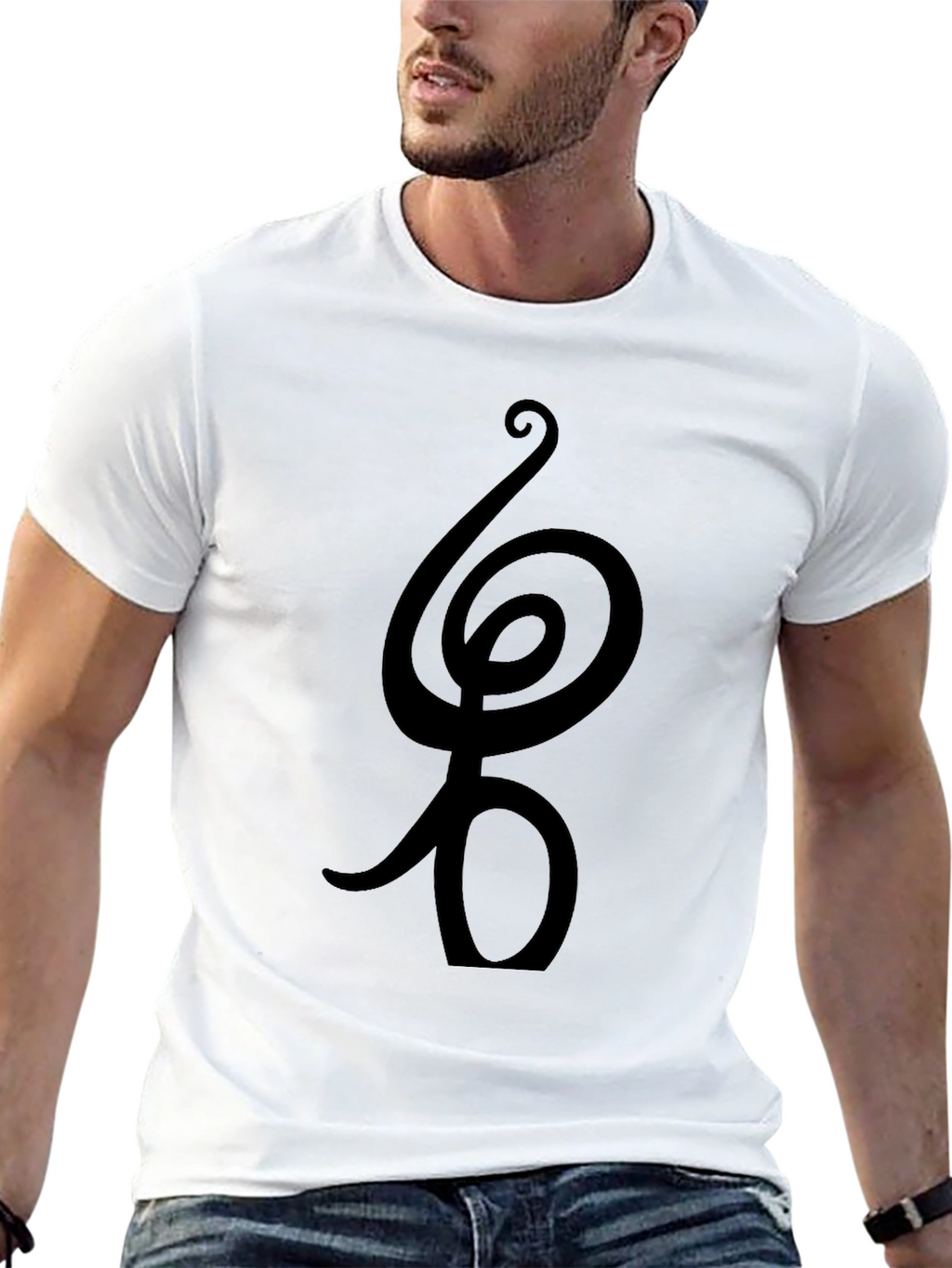 Spiral Symbol Graphic Tee - Stylish & Unique Design
