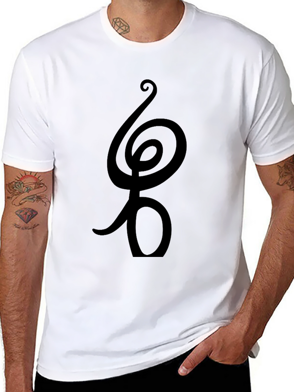 Spiral Symbol Graphic Tee - Stylish & Unique Design